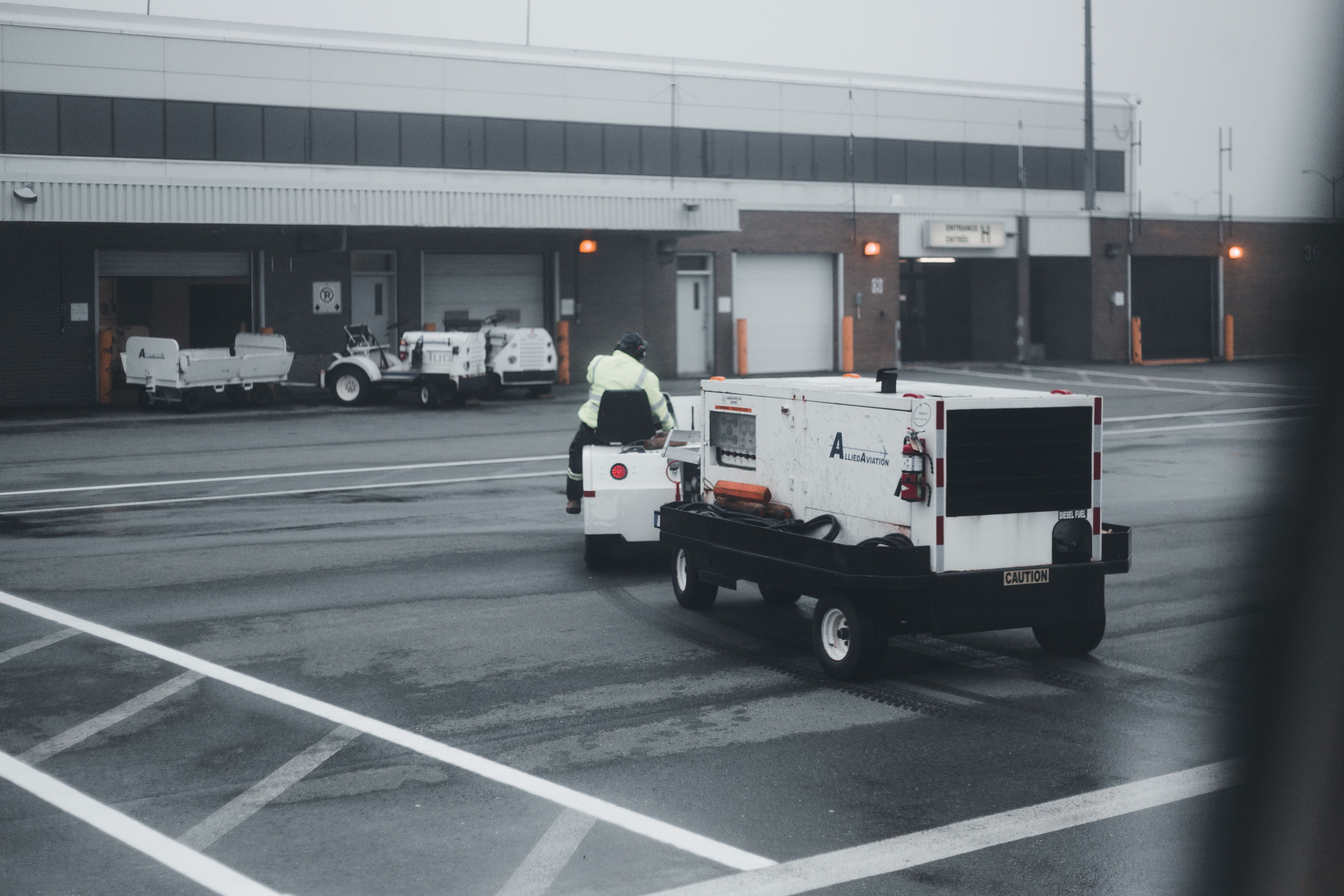 Tow truck ready for service